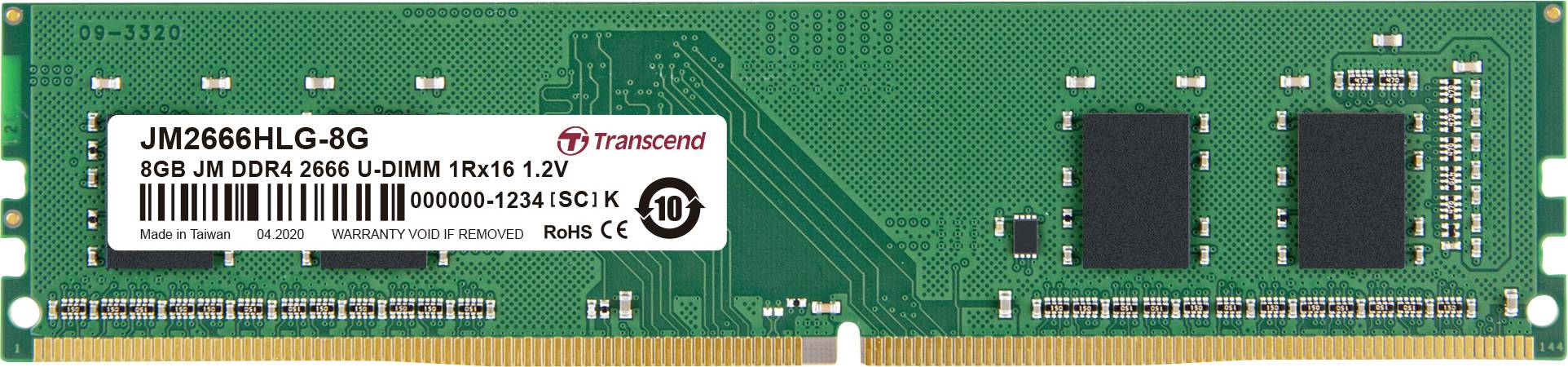 8GB DDR4 TRANSCEND RAM